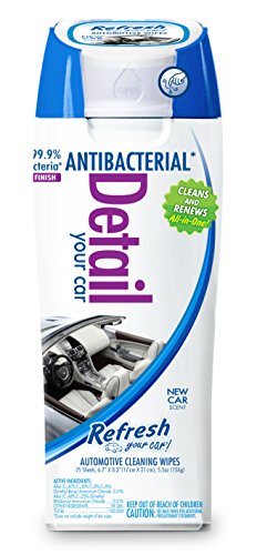 Refresh Your Car Antibacterial Detail Wipes- New Car