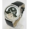 Christophe Skye - Datevue B Automatic Watch with Black Leather Strap. Model: CS-843332000283