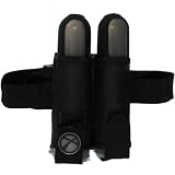 Gen-X 2 Pod Paintball Harness with Belt + 2 Pods - Black
