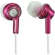 Panasonic RP-HJE270-P In-Ear Earbud Ergo-Fit Design Headphone (Pink)