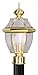 Livex Lighting 2153-02 Outdoor Post with Clear Beveled Glass Shades, Polished Brass