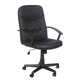 Snappy SNA300T1 Leather Faced Manager Chair covered in Buffalo Split Leather