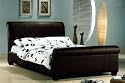Brand new Oakdale 5FT Brown sleigh leather bed