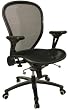 Black Mesh Finished Professional Chair w/ Solid Metal