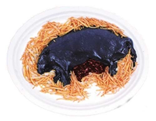 Gross Gory Squished Rat Jello Ice Cream Mold Halloween