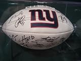 2011 NEW York Giants Team Signed Autographed ELI Manning,victor Cruz,bradshaw WITH FOOTBALL CASE