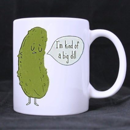Grapefruit I'm kind of a big dill Ceramic Mug DIY design for drink White