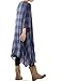 Mordenmiss Women's New Loose Thin Garb Drape Open Front Cardigan L Blue Plaid