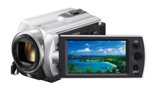 Sony DCR-SR15ES SD Camcorder (80-GB-Festplatte, 50-fach opt. Zoom, 7,6 cm (2,7 Zoll) Display) silber