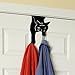 Evelots Over the Door Hanger-Kitty Cat-2 Hooks-20 Pound ea.-No Tool-No Rust Iron