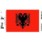 Albania Heavy Duty Vinyl Bumper Sticker (3 x 5 Inches) by Flag It