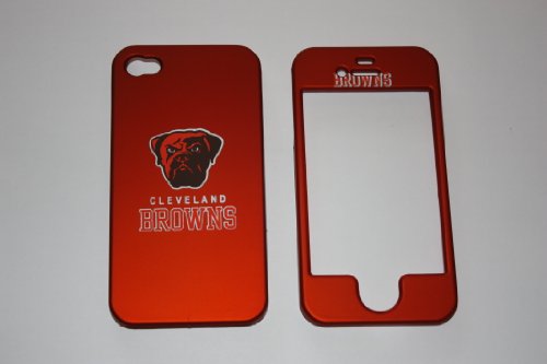 Licensed Cleveland Browns Apple iPhone 4 4s Faceplate Hard Protector Case