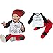 Efaster® 1Set Toddler Baby Boys Letter Printed T-shirt Tops+Pants Outfits Clothes