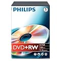 Philips DW4S4T05F/10 DVD+RW Blank Discs (5 Pack)
