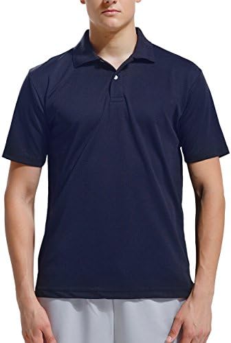 Wundou Men's Sports Dry Light Polo-Shirts P335?S?Navy