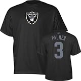 Carson Palmer Oakland Raiders Black Reebok Name & Number T-Shirt