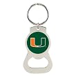 University of Miami Bottle Opener Keychain