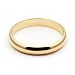 14K Yellow Gold Men's & Women's Wedding Bands 3mm light half round, 5.75