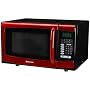 Emerson 900-Watt Microwave Oven - Red