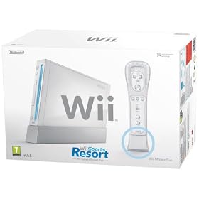 Nintendo Wii Console with Wii Sports + Wii Sports Resort and Motion Plus Controller (Wii)
