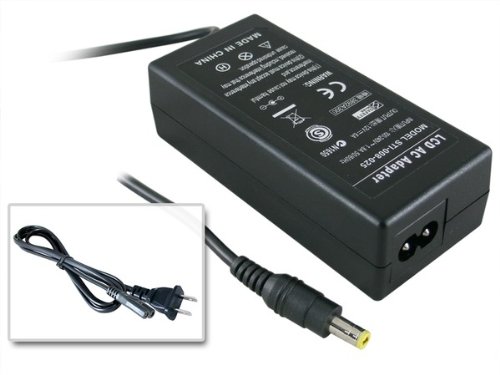 Replacement LCD 72w 12v 6a 5.5*2.5 2-prong Us Adapter and Power Cord