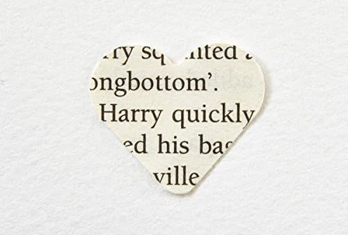 200 Handmade Heart Table Confetti – Made from genuine Harry Potter books - 1 inch hearts
