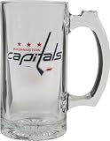 Washington Capitals Beer Mug: 3D Logo Glass Tankard
