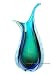 Heavy Art Glass Fused Hand Blown Sculpture Vase