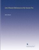 List of Recent References on the Income Tax