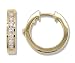 1/2 Carat Channel Set Diamond Earrings in 14k Yellow Gold (with Safety Lock)