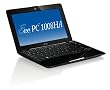 Asus 1008HA 10-inch Netbook (Intel Atom N280 1.66 GHz Processor, 1 GB RAM, 250 GB HDD, 6 hr Battery, WLAN, Bluetooth, Webcam, Windows 7 Starter, Black)