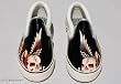Ed Hardy Black Dagger Skull Women's Metallic Leather Deck Sneakers