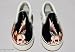 Ed Hardy Black Dagger Skull Women's Metallic Leather Deck Sneakers