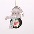 Detroit Red Wings NHL Acrylic Snowman Ornament (3")