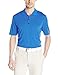 adidas Golf Men's Climacool 2-Color Pencil Stripe Polo Shirt, Ray Blue F/Mineral Blue S, Small