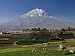 El Misti Volcano and Arequipa Town, Peru Art Photographic Poster Print by Michele Fal...