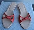 Tod's Women Sabrina Leather Sandals Shoes 8.5 Salmon