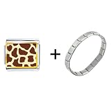 Pugster Giraffe Skin Italian Charm