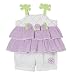 Infant Girls' BabyQ Printed Tank Top with Short Set - Pink/White