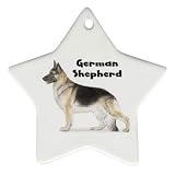 German Shepherd Ornament (Star)