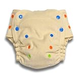 BabyKicks Organic One Size Fitted Diaper, Natural