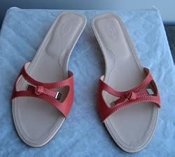 Tod's Women Sabrina Leather Sandals Shoes 8.5 Salmon