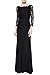 Viwenni Women's Lace 2/3 Sleeves Long Bridesmaid Prom Homecoming Gown Long Dress