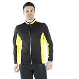 Cool Flo Long Sleeve High-Wicking Cycling Jersey Black/Yellow
