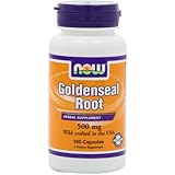 NOW Foods Goldenseal Root 500mg, 100 Capsules