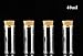 10PCS 40ml 1.3oz Small Glass Vials Bottles Jars Test Tube Container With Wood Cork Stoppers