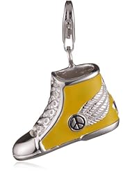 VINANI brand Germany 925 Sterling Silver Charm Pendant Sneaker Shoe yellow enameled HSY