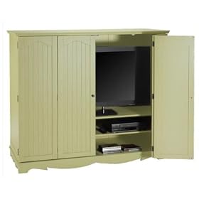 French Country Wide Tv Armoire, STANDARD, SAGE by Home Decorators Collection