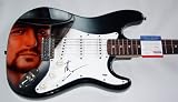 Tim McGraw Autographed Signed Airbrush Guitar & Proof PSA DNA