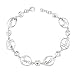 Sterling Silver "Faith, Hope, Love" Link Bracelet